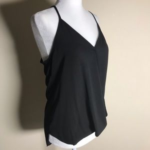 Lily White Wrap Front Racerback Tank